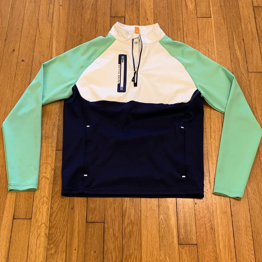 Peter Millar Crown Sport Men's Hyperlight Weld Hybrid Half-Zip - Picture 3 of 9